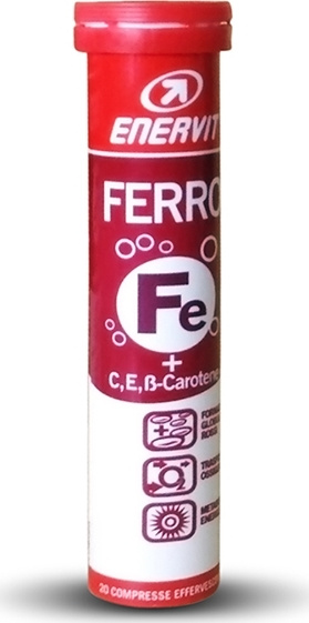 ENERVIT Ferro, tuba, 20 tablet pomeranč