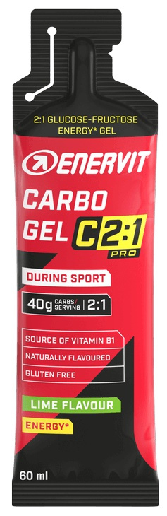 Enervit Carbo gel C2:1 PRO 60 ml - limetka