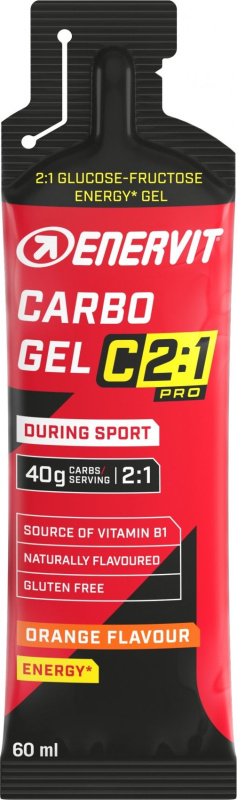 Enervit Carbo gel C2:1 PRO 60 ml - pomeranč