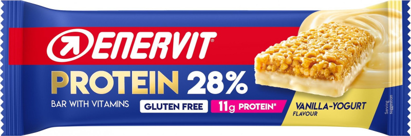 ENERVIT Protein Bar 28%, tyčinka, 40 g vanilka+jogurt