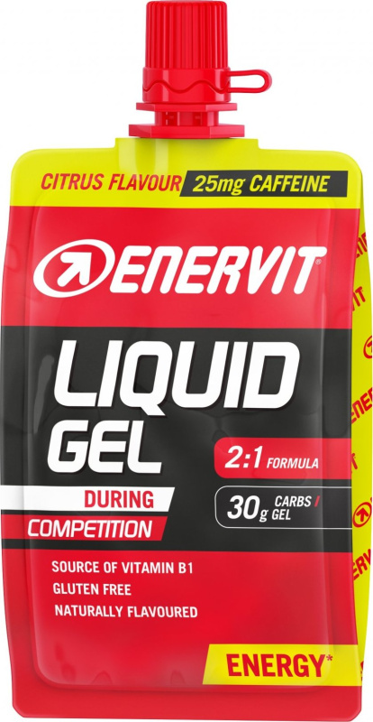 ENERVIT Liquid Gel Competition+kofein, sáček, 60 ml citrus