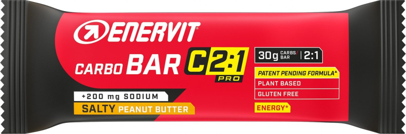 ENERVIT Carbo Bar C2:1 + sodík, tyčinka, sl. arašíd. máslo