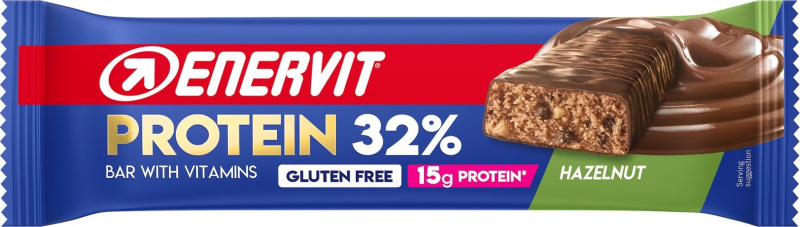 ENERVIT Protein Bar 32%, tyčinka, 48 g lískový oříšek