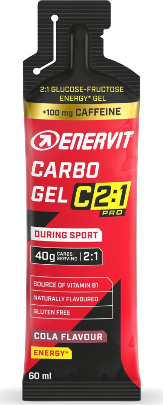 Enervit Carbo gel C2:1 PRO 60 ml - cola s kofeinem