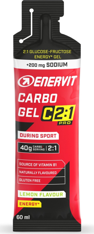 Enervit Carbo gel C2:1 PRO 60 ml - citron se sodíkem