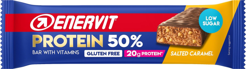 ENERVIT Protein Bar 50%, tyčinka, 40 g slaný karamel