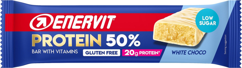 ENERVIT Protein Bar 50%, tyčinka, 40 g bílá čokoláda
