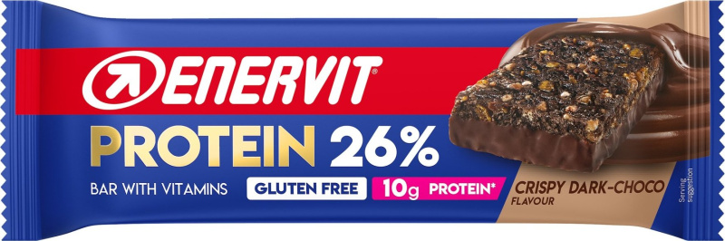 ENERVIT Protein Bar 26%, tyčinka, 40 g tmavá čokoláda