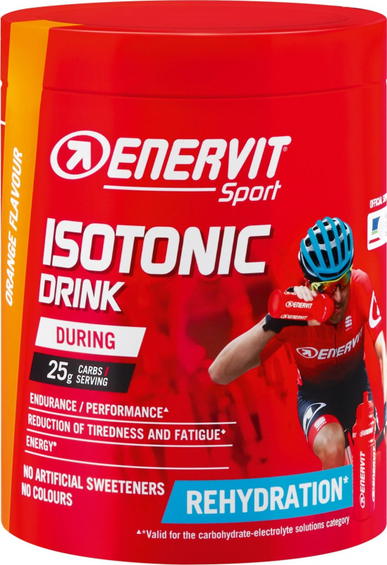ENERVIT Isotonic Drink, dóza, 420 g pomeranč