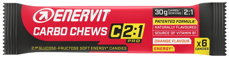 Enervit Carbo Chews C2:1 34 g - pomeranč