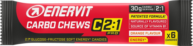 Enervit Carbo Chews C2:1 34 g - pomeranč