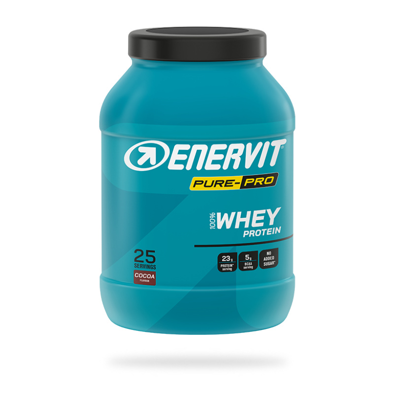 Enervit 100% Whey Protein, dóza, 750 g kakao