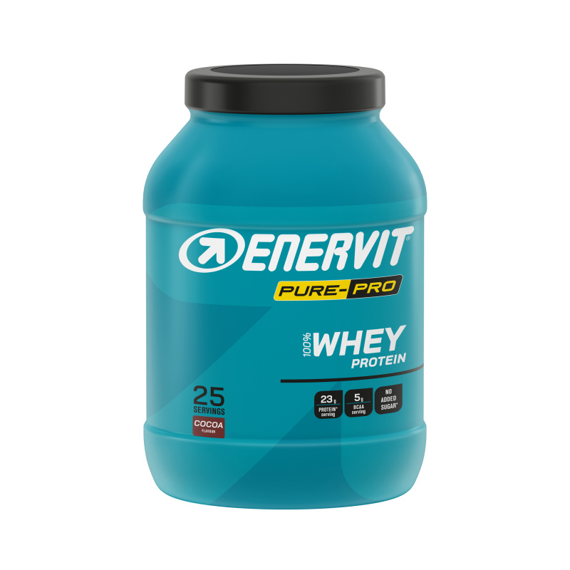 Enervit 100% Whey Protein, dóza, 750 g kakao