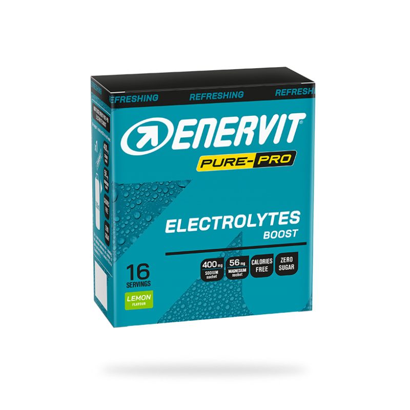 Enervit Electrolytes Boost - krabička 16x 4 g - citron