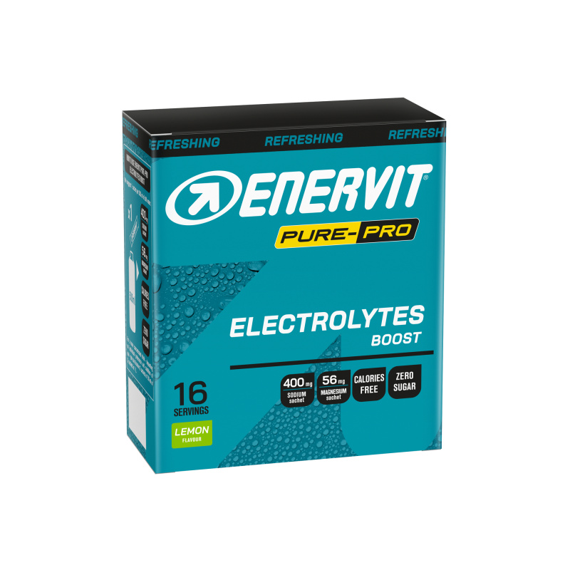Enervit Electrolytes Boost - krabička 16x 4 g - citron