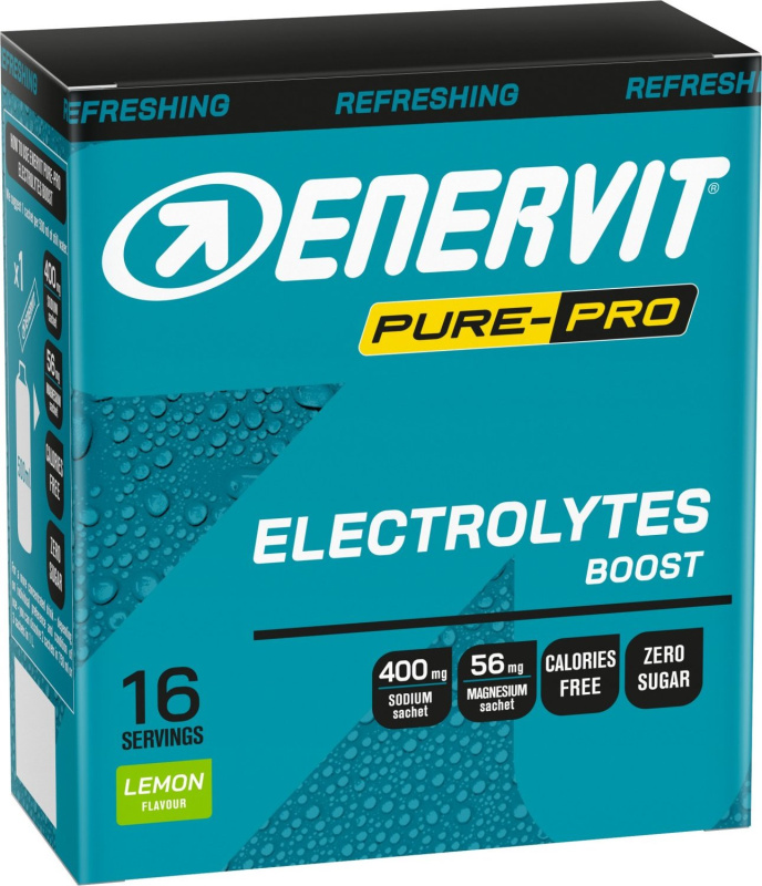 Enervit Electrolytes Boost - krabička 16x 4 g - citron