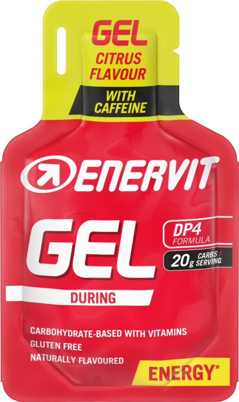 ENERVIT Gel + kofein, sáček, 25 ml citrus