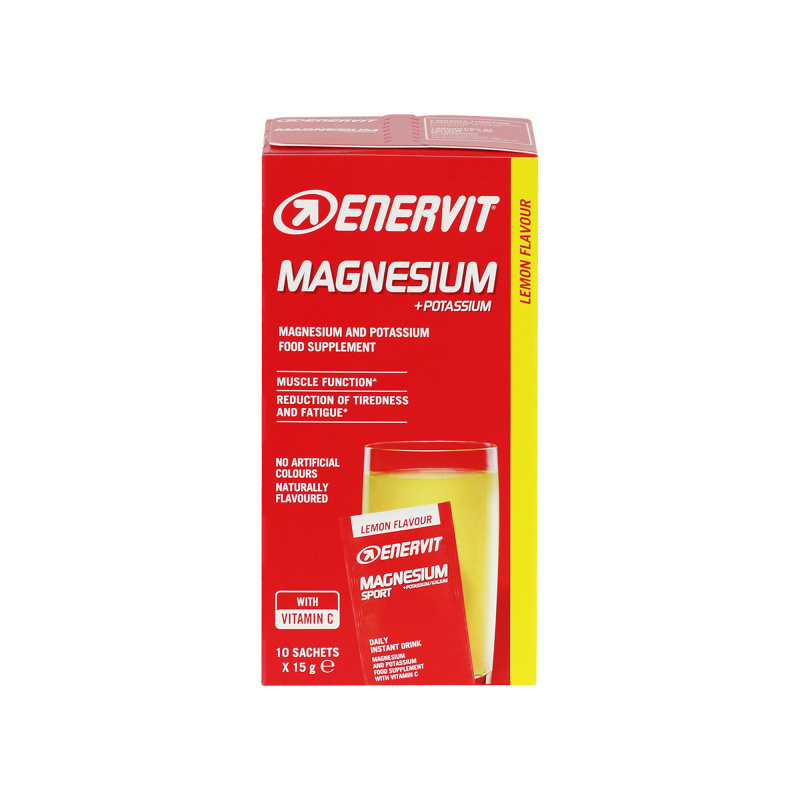 Enervit Hořčík + Draslík (Magnesium + Potassium Sport) 10x15 g - citron
