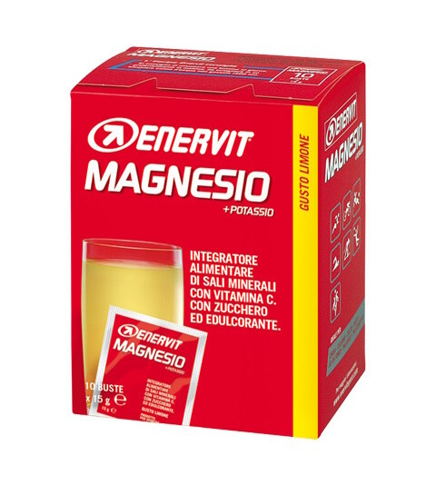 Enervit Hořčík + Draslík (Magnesium + Potassium Sport) 10x15 g - citron