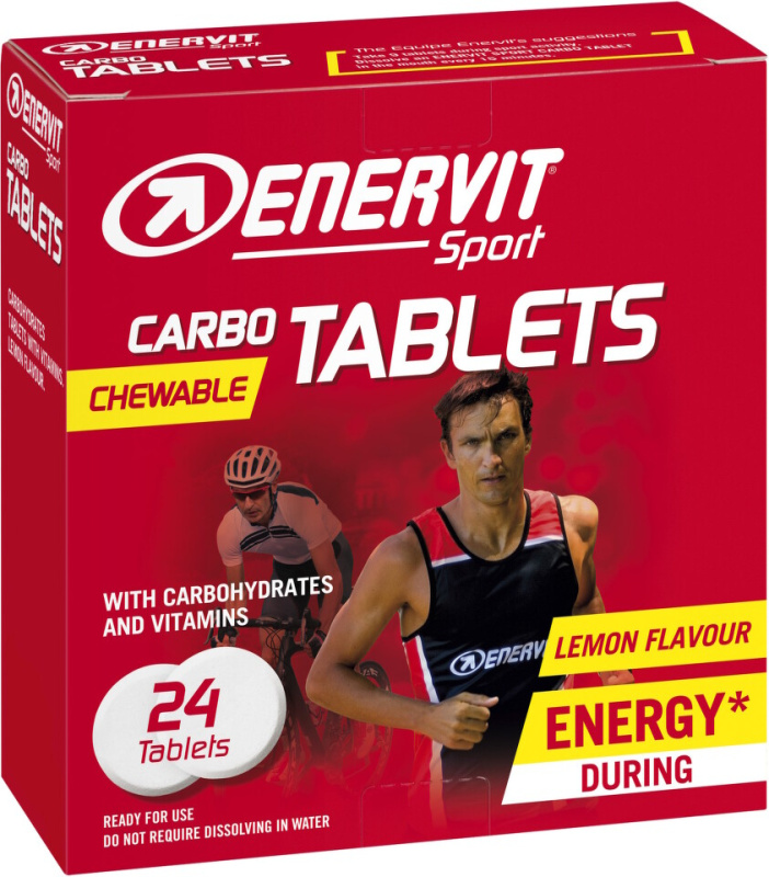 ENERVIT Carbo tablets citron 24 tablet