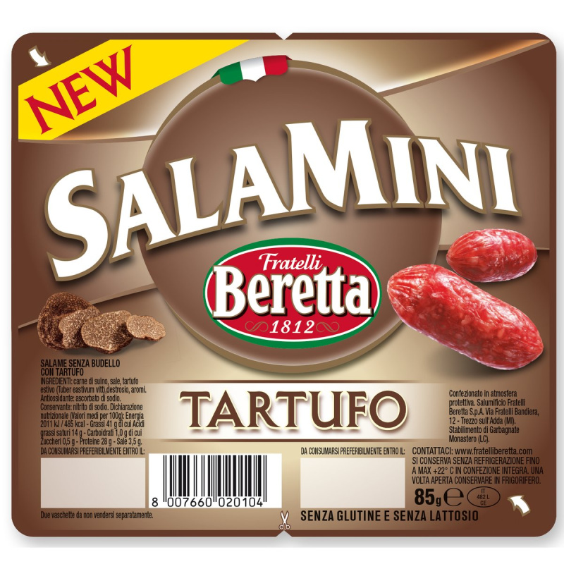 Fratelli Beretta Tapasové SalaMini s černým lanýžem