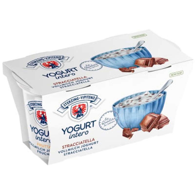 Sterzing-Vipiteno Plnotučný jogurt stracciatella 2×125 g