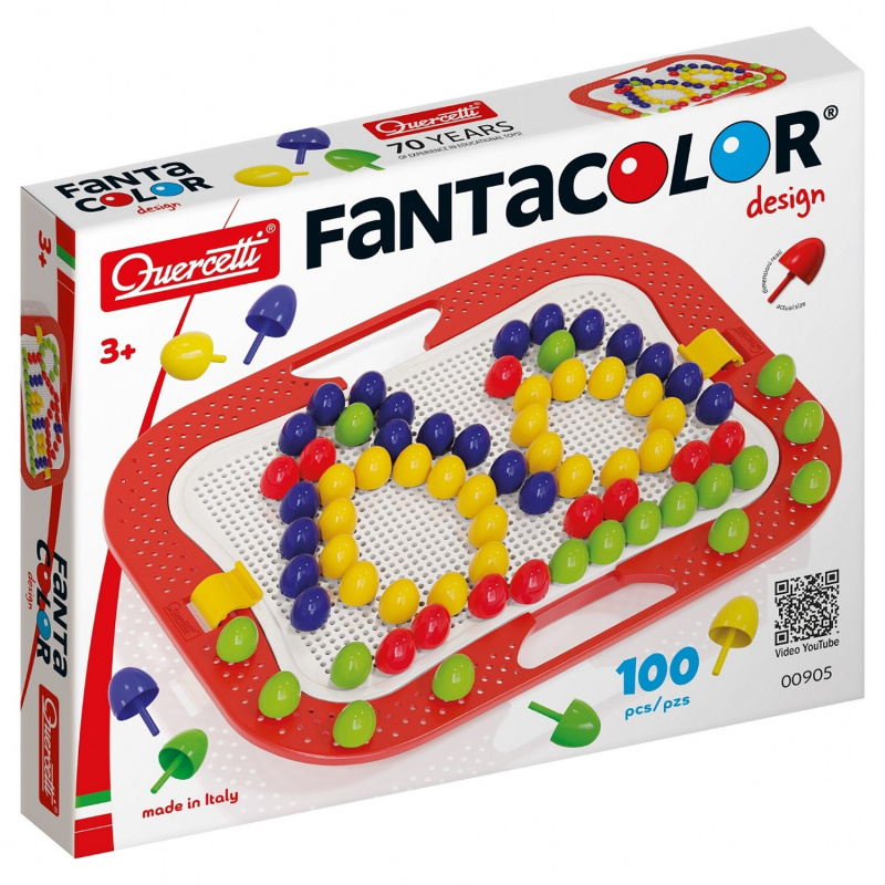 Quercetti FantaColor Design 100 ks (⌀20 mm)
