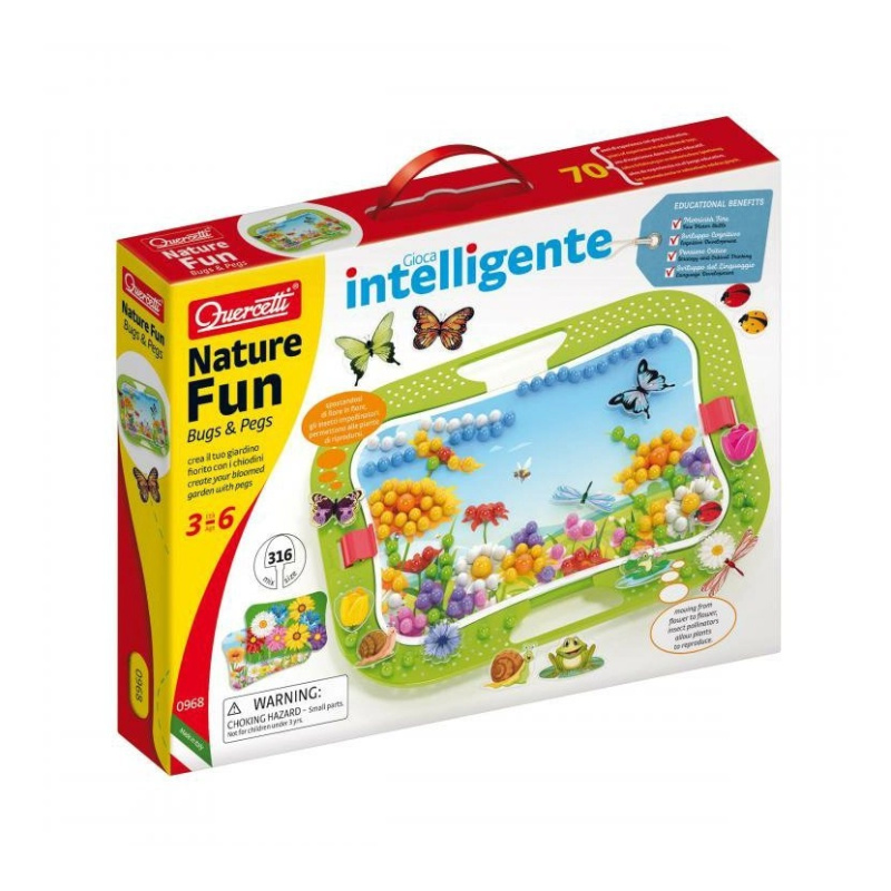Quercetti Nature Fun Bugs & Pegs 316 ks