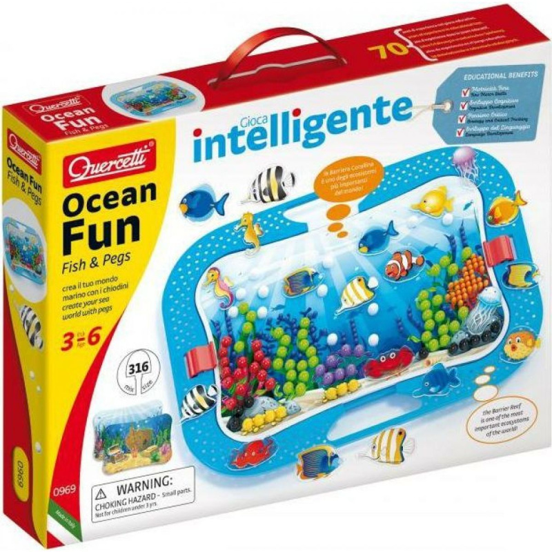Quercetti Ocean Fun Fish & Pegs 316 ks