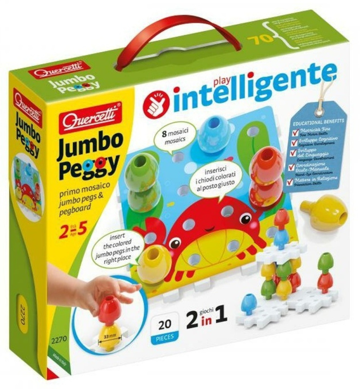 Jumbo Peggy jumbo pegs a pegboard - mozaika s velkými kolíčky Pygmalino, s.r.o.