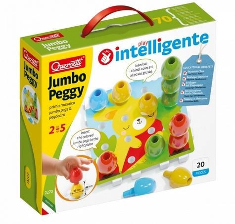Jumbo Peggy jumbo pegs a pegboard - mozaika s velkými kolíčky Pygmalino, s.r.o.