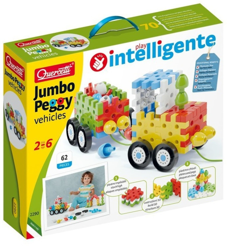 Quercetti Jumbo Peggy Vehicles Stavebnice pro nejmenší