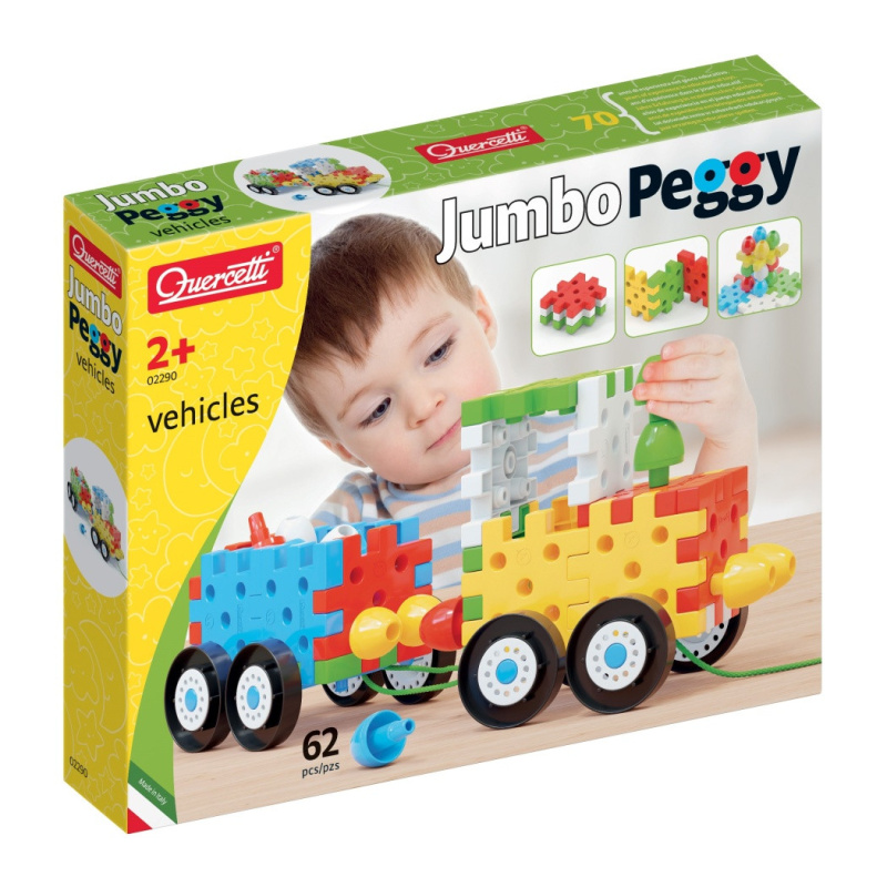 Quercetti Jumbo Peggy Vehicles Stavebnice pro nejmenší