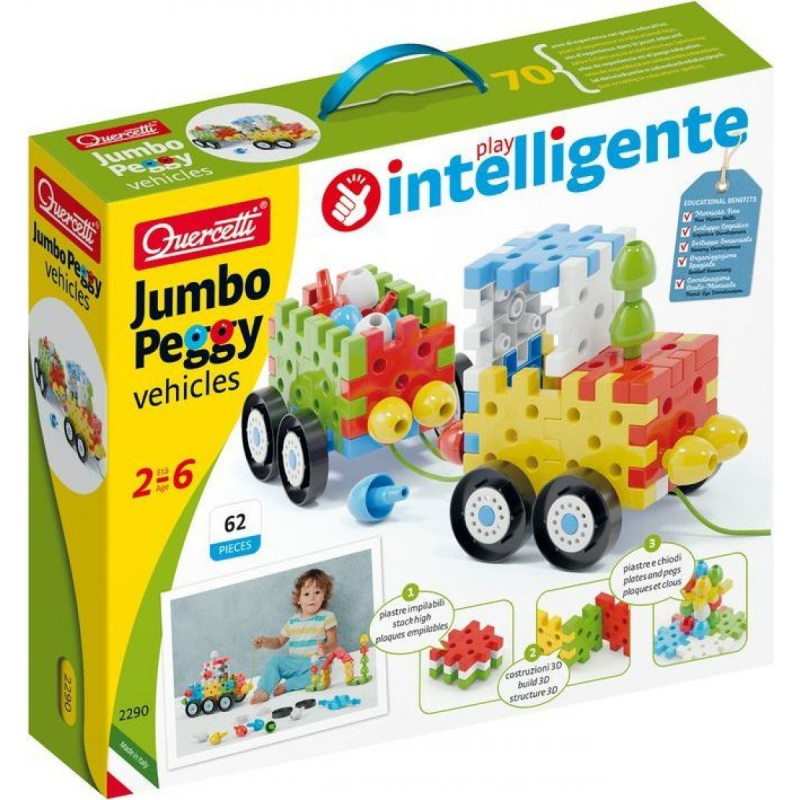 Quercetti Jumbo Peggy Vehicles Stavebnice pro nejmenší