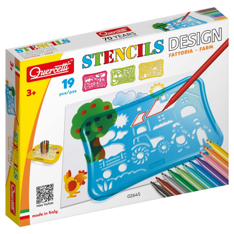 Stencils Design šablony na kreslení – farma