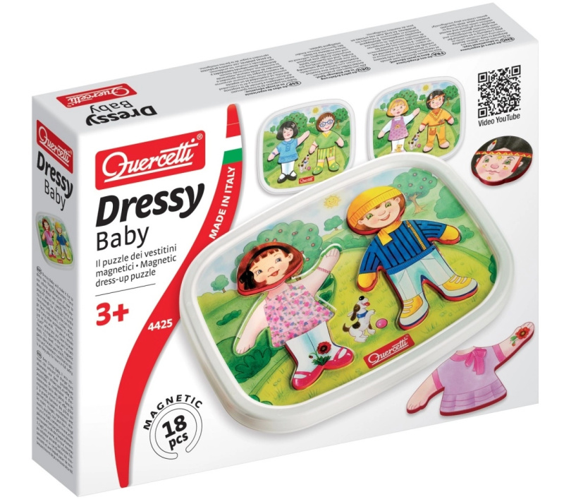 Dressy Baby magnetic dress-up puzzle - magnetická skládačka - hra z kategorie Vzdělávací hry