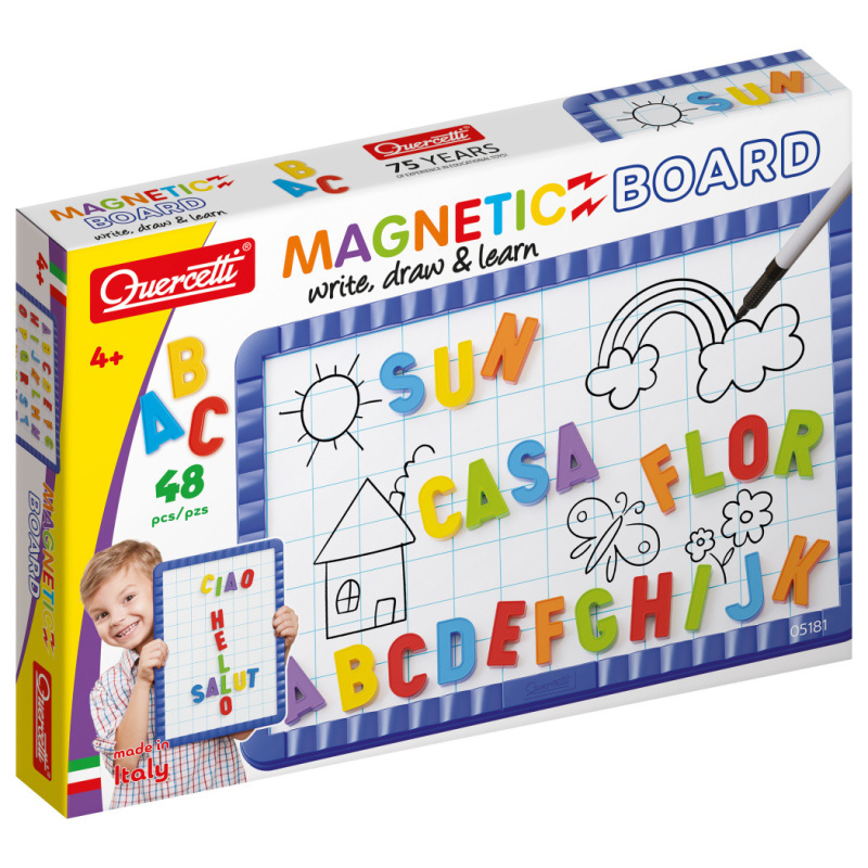 Magnetická tabule pro velká písmena