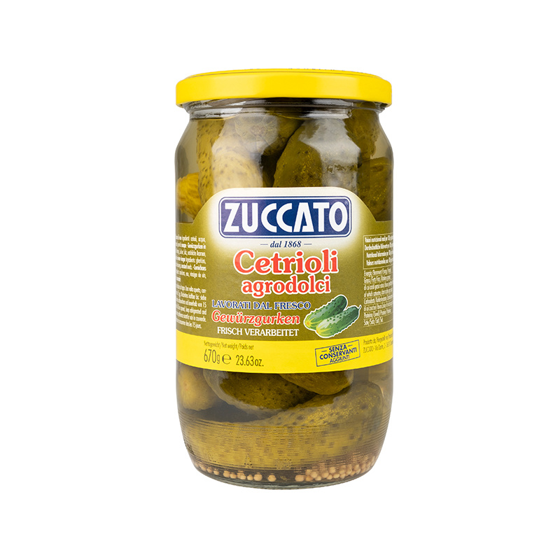 Zuccato okurky (Cetrioli agrodolci) 720ml
