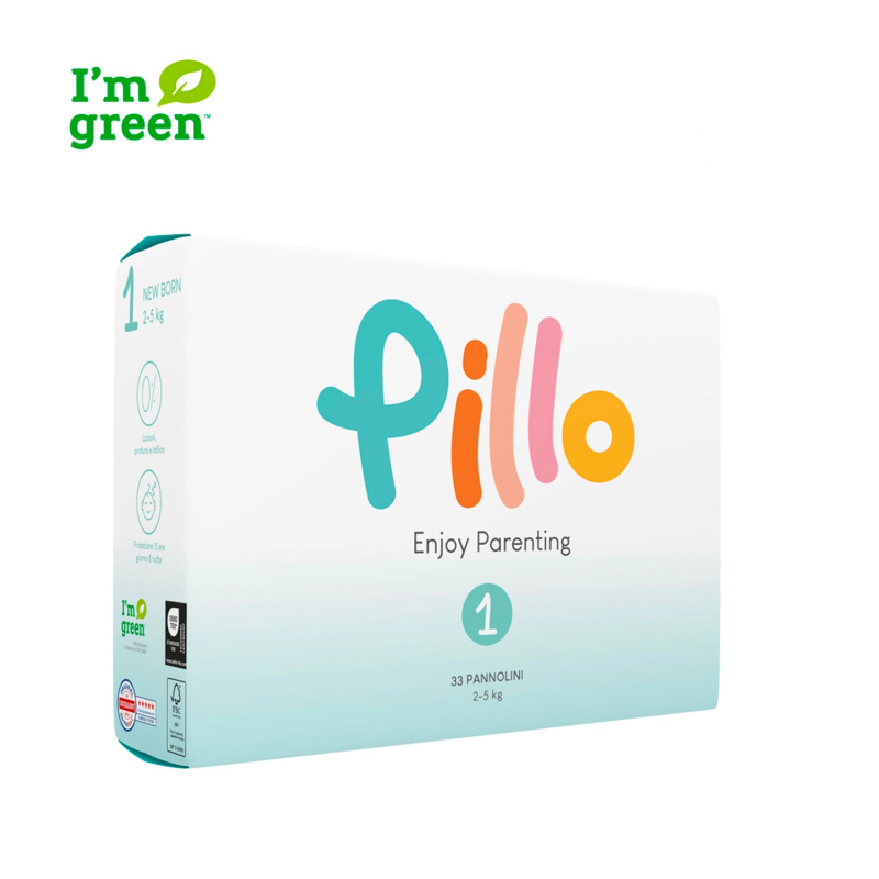 Pillo Premium New Born Size 1 jednorázové pleny 2-5 kg 33 ks