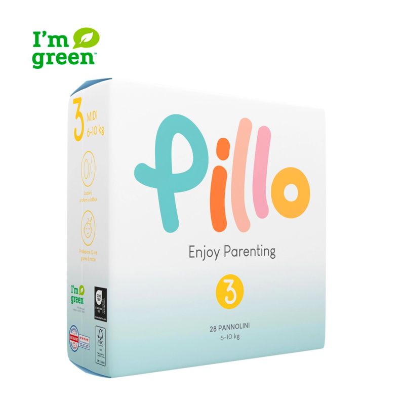 Pillo Premium Midi Size 3 jednorázové pleny 6-10 kg 28 ks