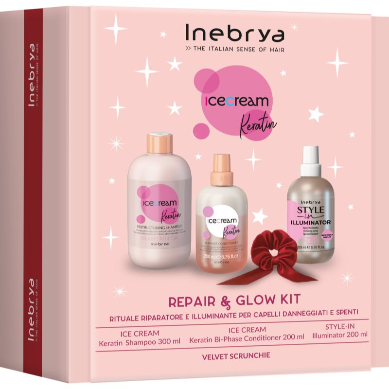Inebrya Keratin Christmas Set dárková sada s keratinem