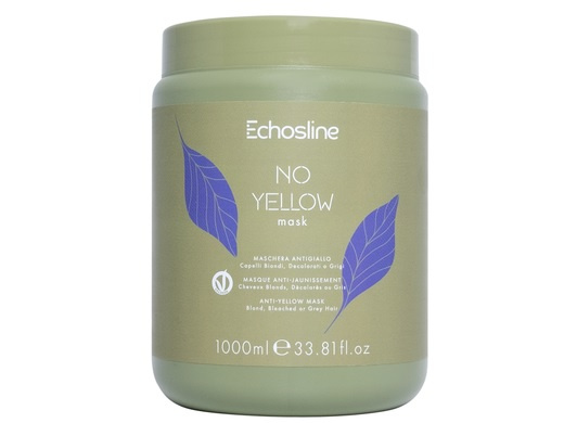 Echosline No Yellow Mask maska na vlasy neutralizující žluté tóny 1000 ml