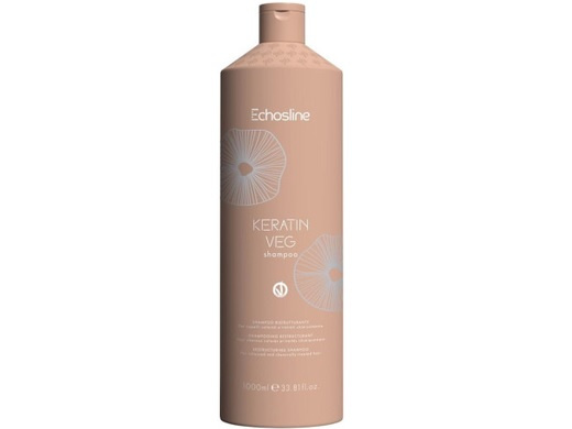 Echosline Keratin veg Shampoo vyživující šampon pro obnovu a posílení vlasů s aminokyselinami 1000 ml
