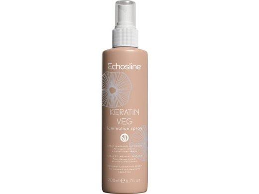Echosline Keratin veg Lamination Spray laminační sprej pro lesk a hebkost vlasů 200 ml