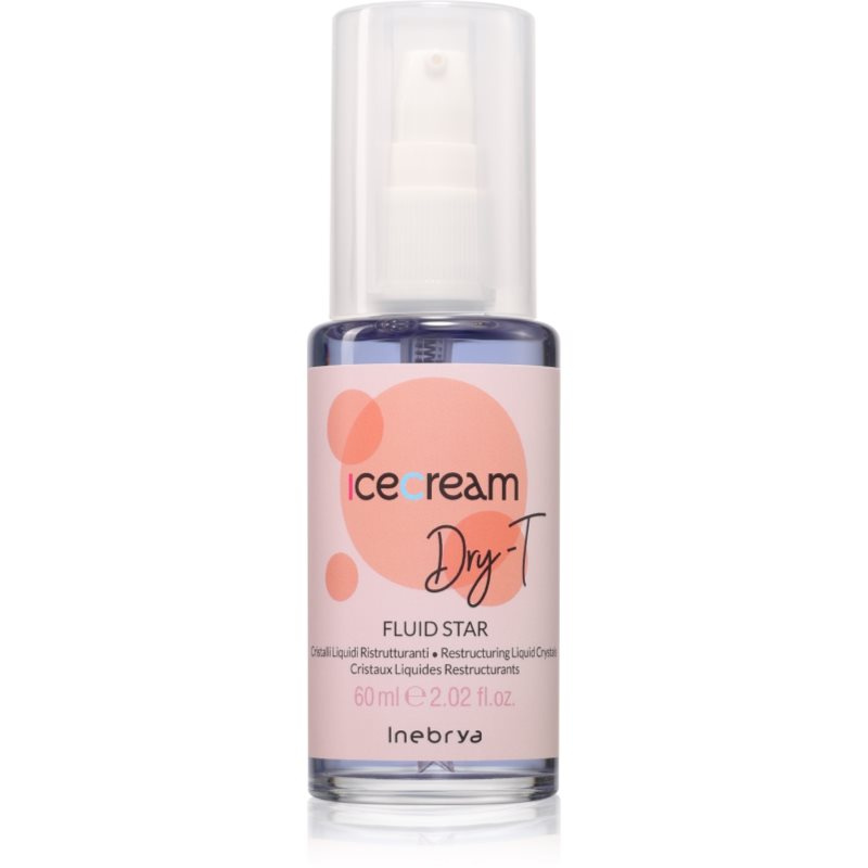 Inebrya Ice Cream Dry-T Fluid Star tekuté krystaly pro suché a barvené vlasy 60 ml
