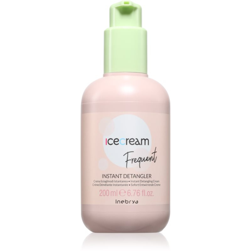 Inebrya Ice Cream Frequent Instant Detangler bezoplachový krém pro snadné rozčesání vlasů 200 ml