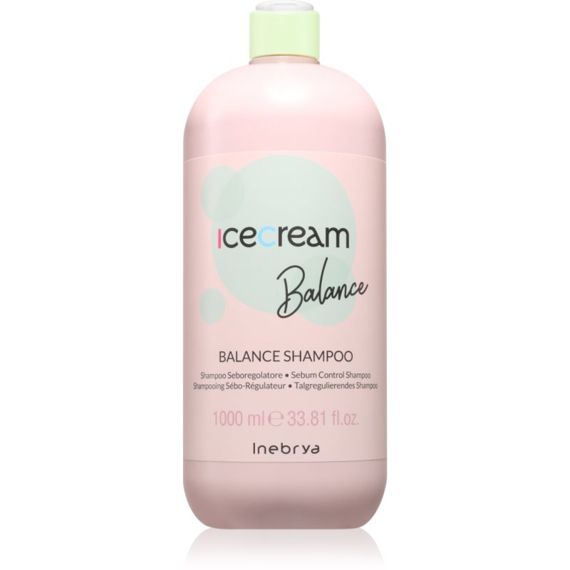 Inebrya Ice Cream Balance Shampoo šampon pro mastné vlasy 1000 ml