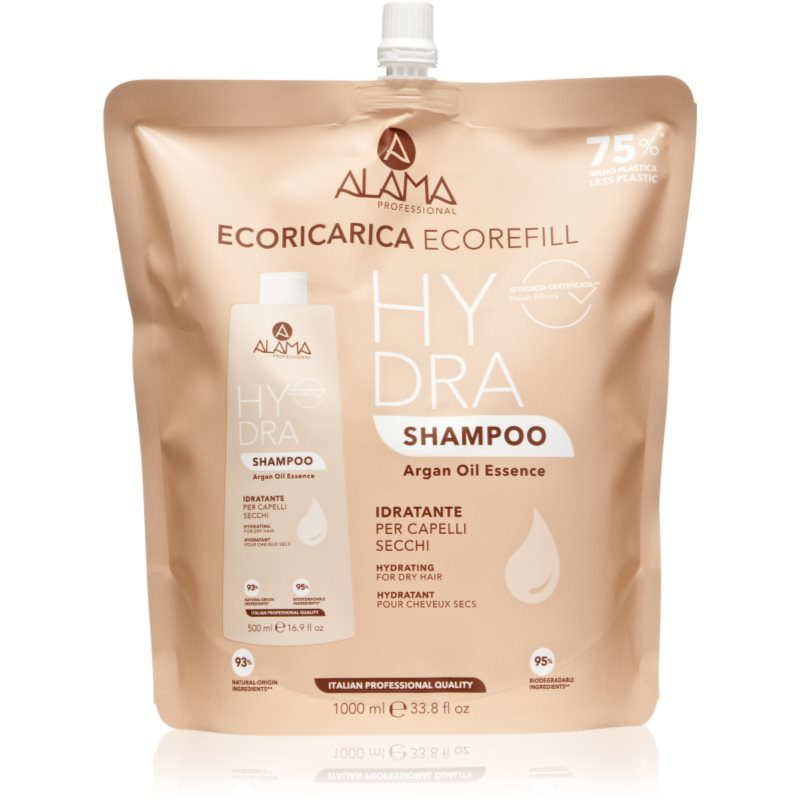 Alama Professional Hydra Shampoo hydratační šampon Eco Refill 1000 ml