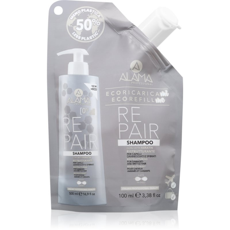 Alama Professional Repair Shampoo obnovující šampon Eco Refill 100 ml