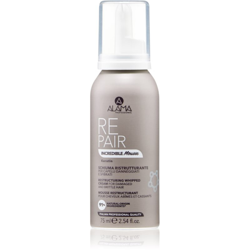 Alama Professional Repair Incredible Mousse pěna pro ošetření poškozených vlasů 75 ml